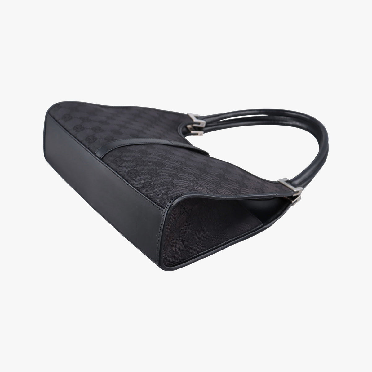Pre-owned Gucci Jackie Black canvas 002.10 shoulderbag | stylenewstar