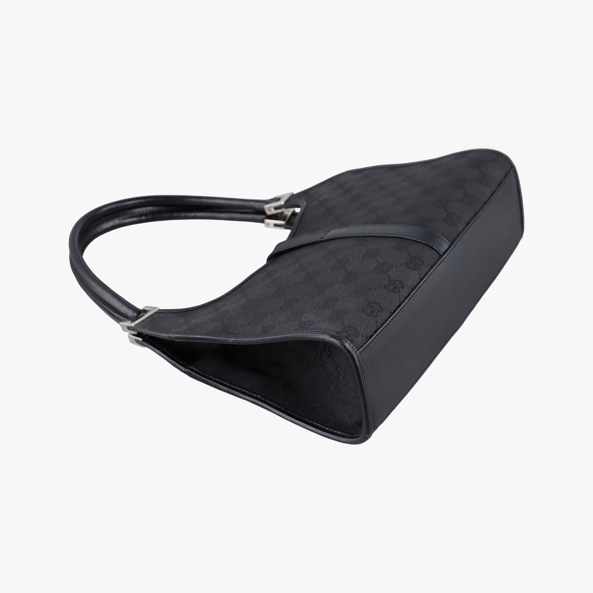 Pre-owned Gucci Jackie Black canvas 002.10 shoulderbag | stylenewstar