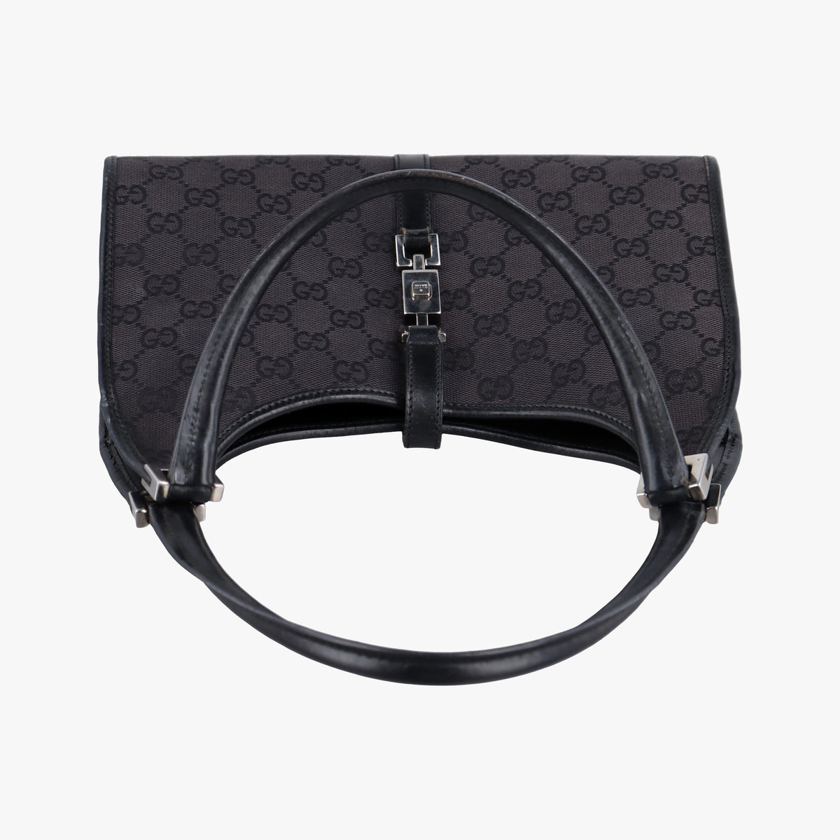 Pre-owned Gucci Jackie Black canvas 002.10 shoulderbag | stylenewstar