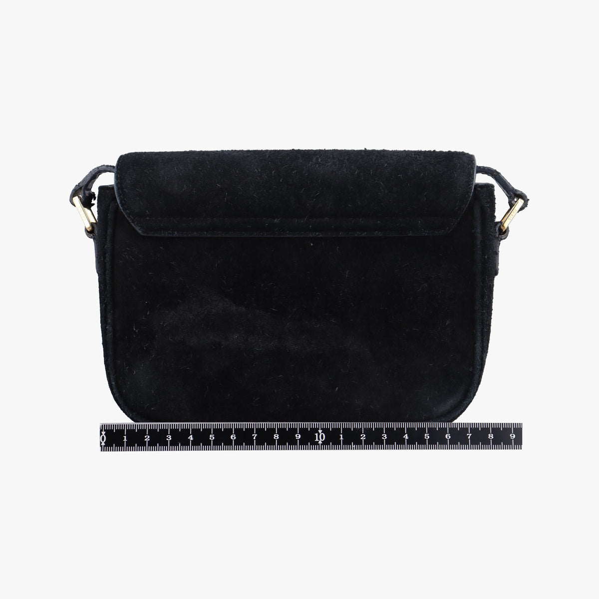 Pre-owned Celine C bag Black Suede  shoulderbag | stylenewstar