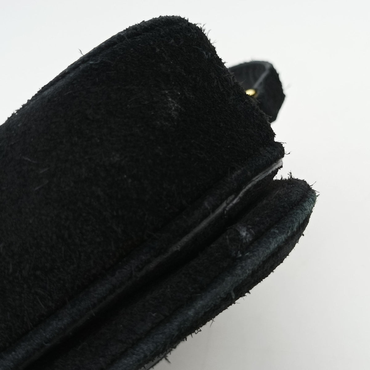 Pre-owned Celine C bag Black Suede  shoulderbag | stylenewstar