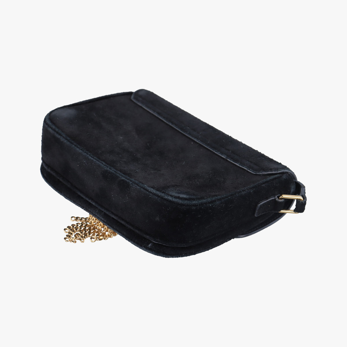 Pre-owned Celine C bag Black Suede  shoulderbag | stylenewstar