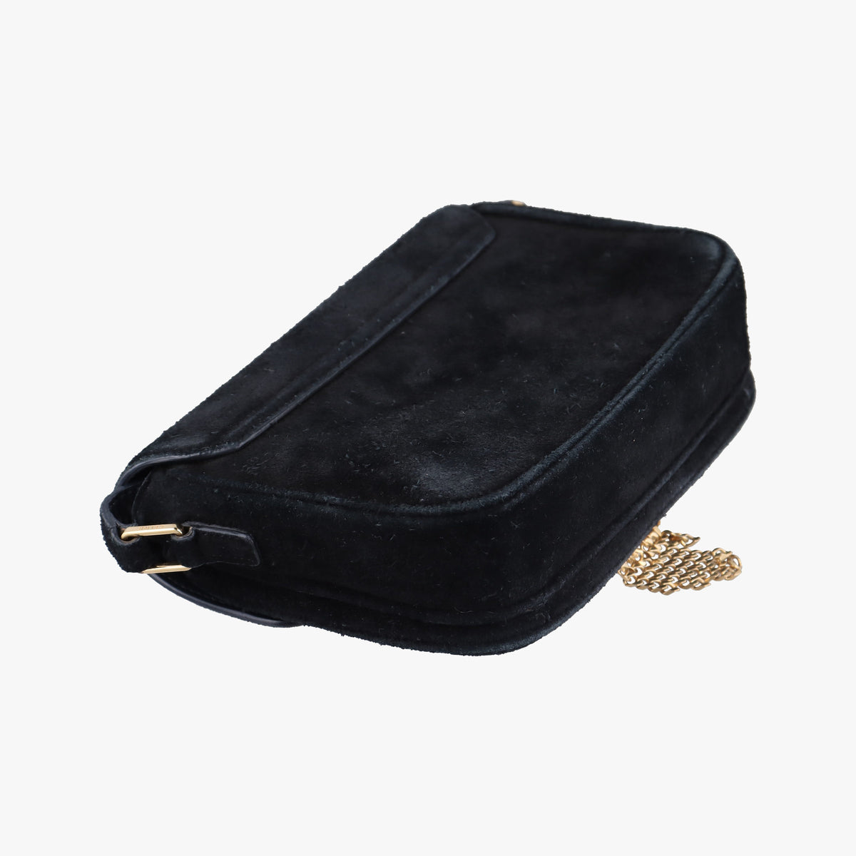 Pre-owned Celine C bag Black Suede  shoulderbag | stylenewstar