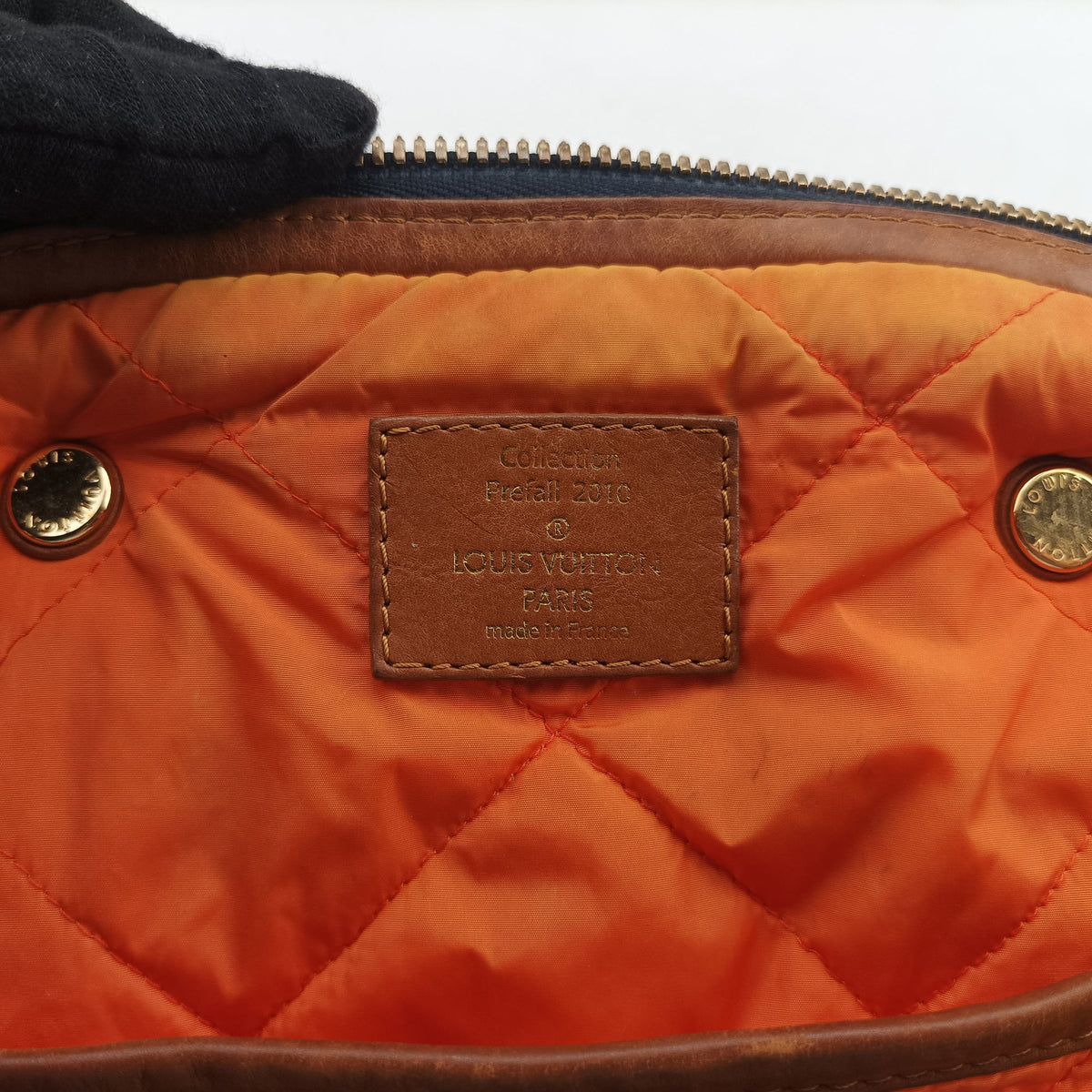 Pre-owned Louis Vuitton Aviator Marine×Navy Leather×Canvas M40383 shoulderbag | stylenewstar