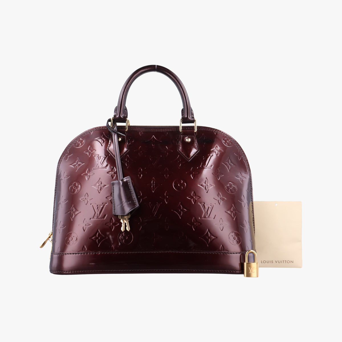 Vintage Louis Vuitton Alma PM Amarante Vernis M91611 handbag | stylenewstar