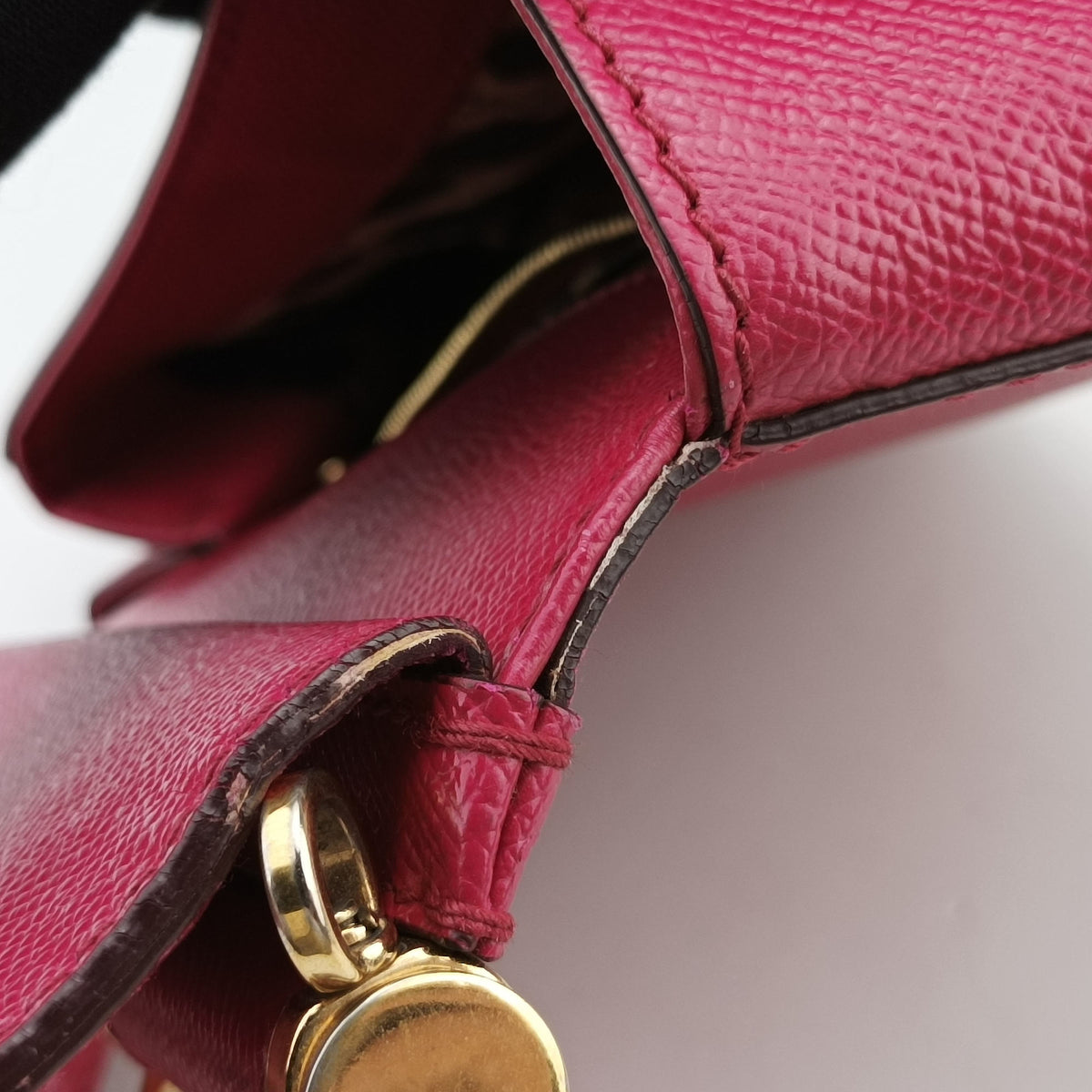 Pre-owned Dolce & Gabbana SICILY Rose Leather  shoulderbag | stylenewstar