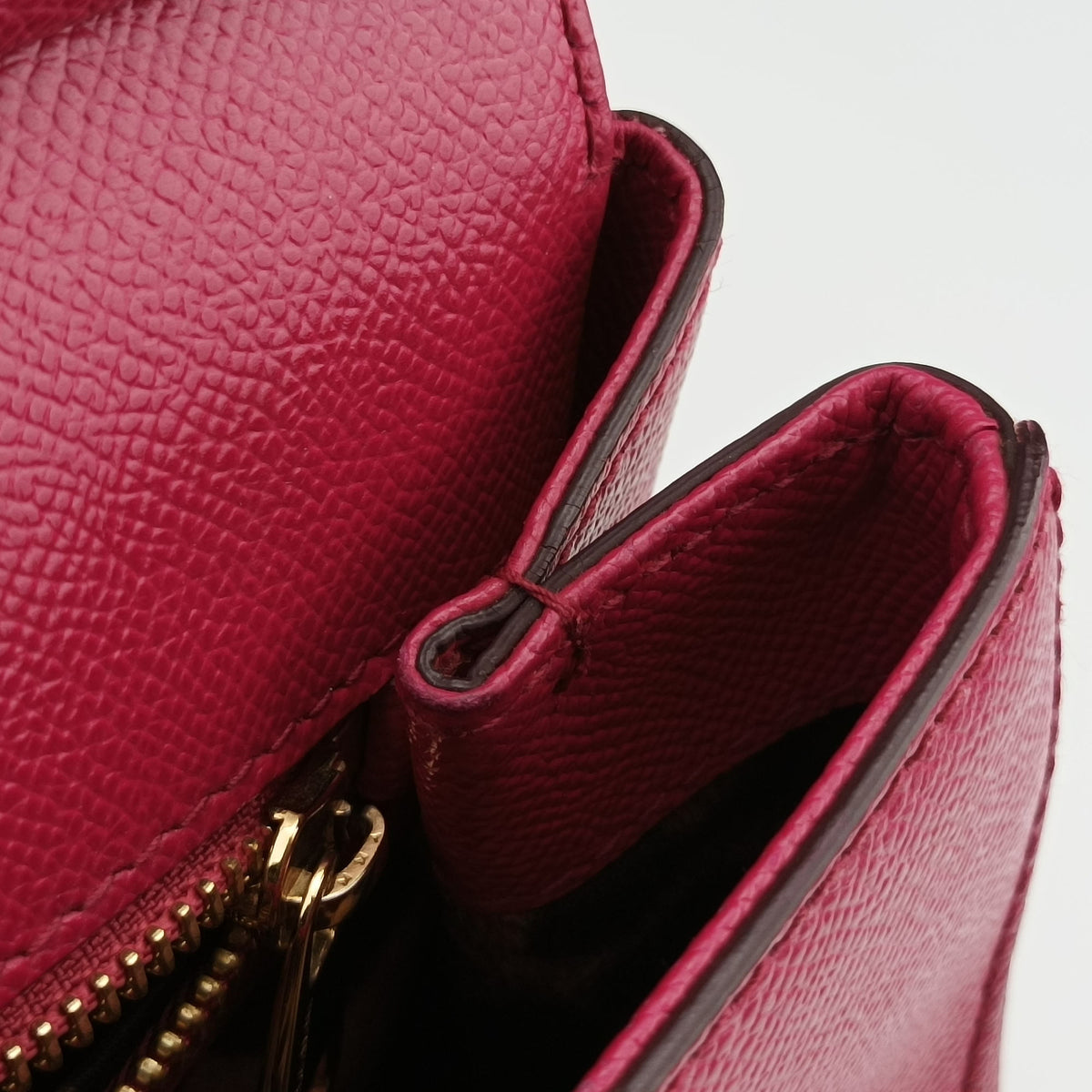 Pre-owned Dolce & Gabbana SICILY Rose Leather  shoulderbag | stylenewstar