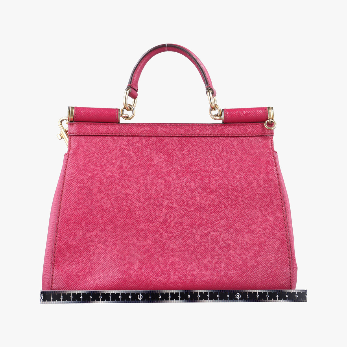 Pre-owned Dolce & Gabbana SICILY Rose Leather  shoulderbag | stylenewstar