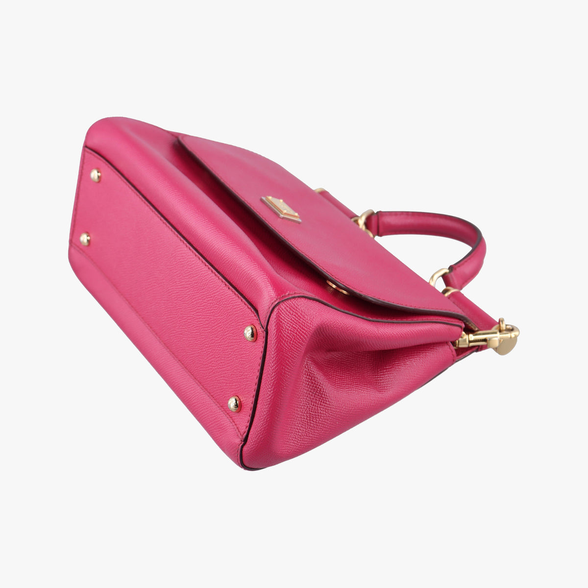 Pre-owned Dolce & Gabbana SICILY Rose Leather  shoulderbag | stylenewstar