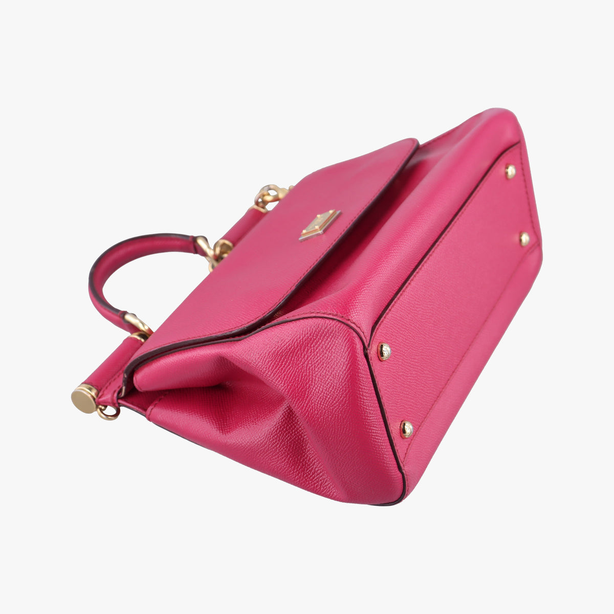 Pre-owned Dolce & Gabbana SICILY Rose Leather  shoulderbag | stylenewstar