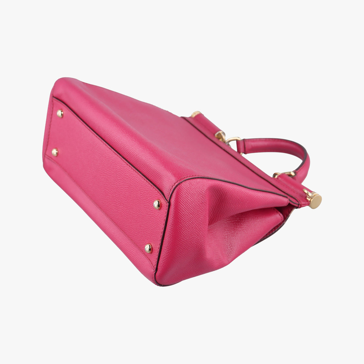 Pre-owned Dolce & Gabbana SICILY Rose Leather  shoulderbag | stylenewstar