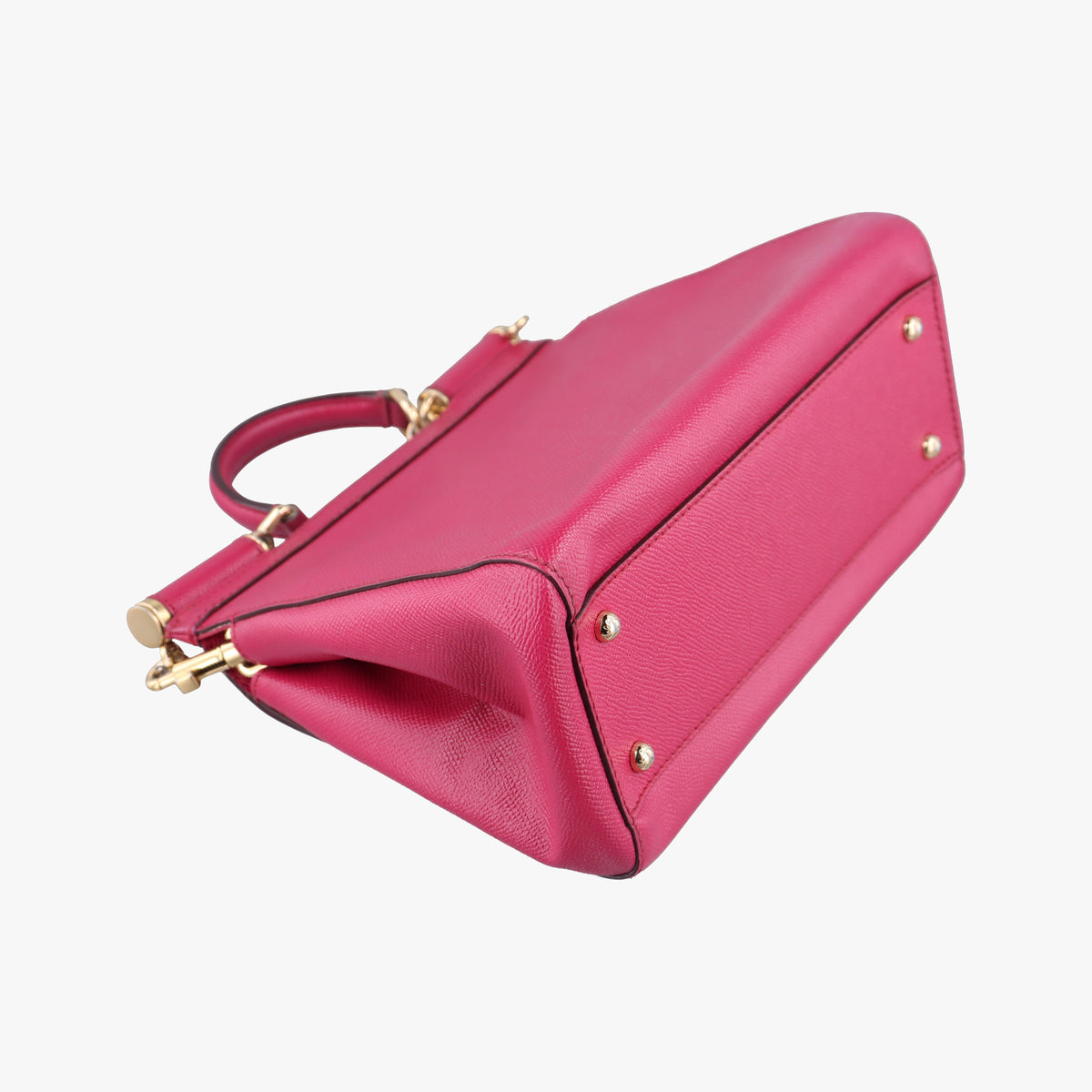 Pre-owned Dolce & Gabbana SICILY Rose Leather  shoulderbag | stylenewstar