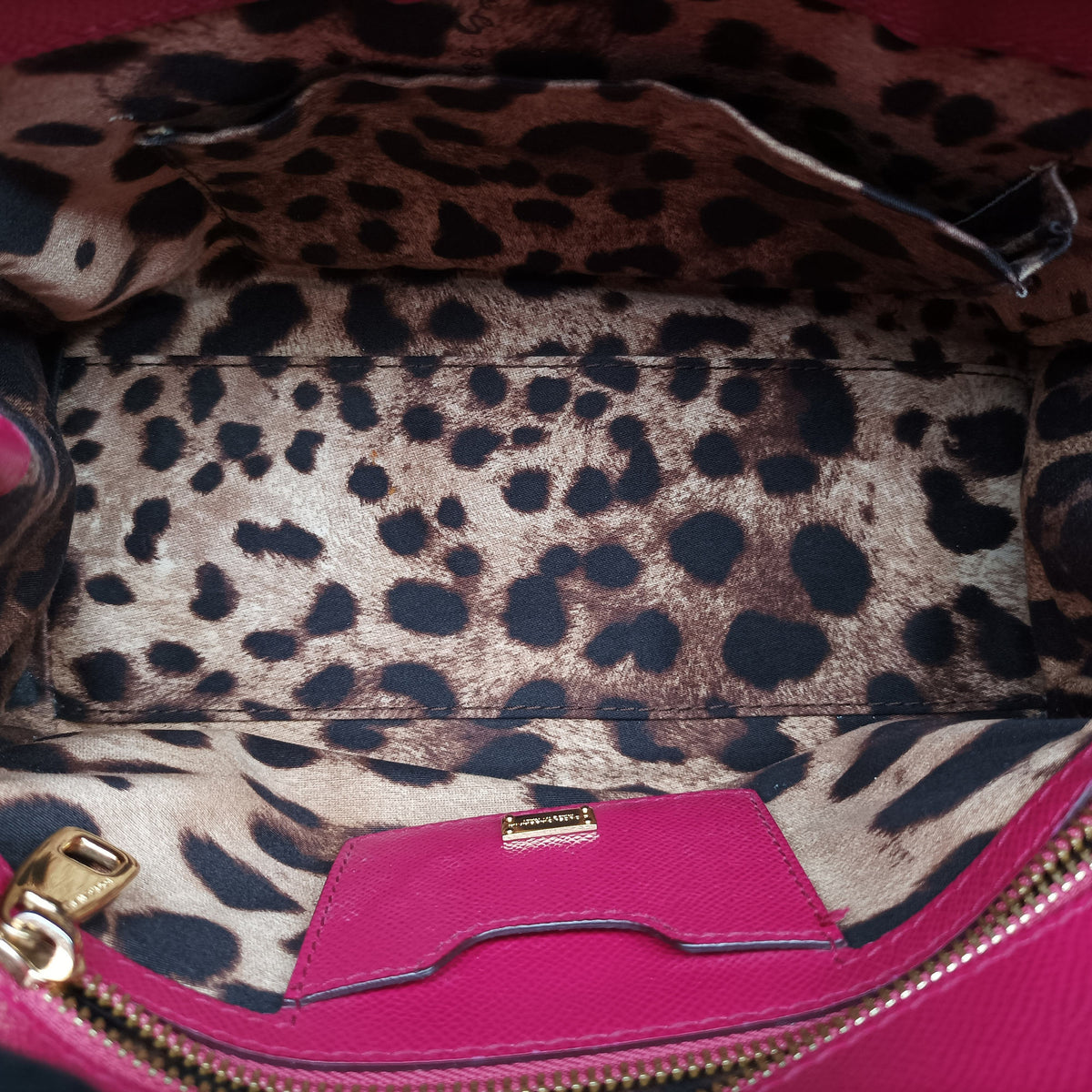 Pre-owned Dolce & Gabbana SICILY Rose Leather  shoulderbag | stylenewstar