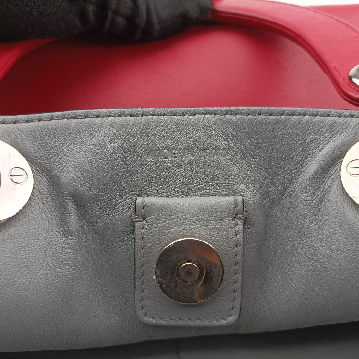 Pre-owned Christian Dior Diorissimo Red Leather  shoulderbag | stylenewstar