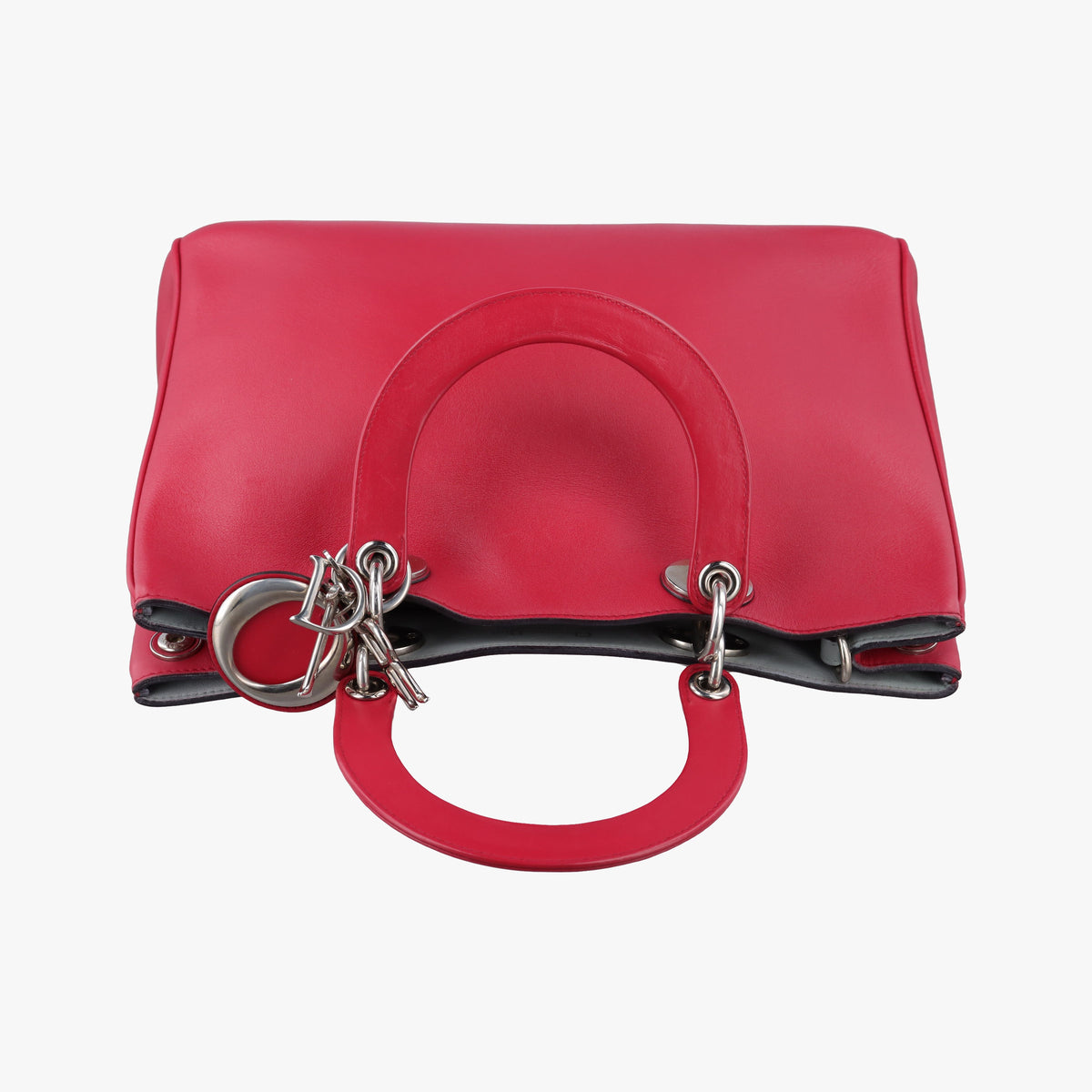 Pre-owned Christian Dior Diorissimo Red Leather  shoulderbag | stylenewstar