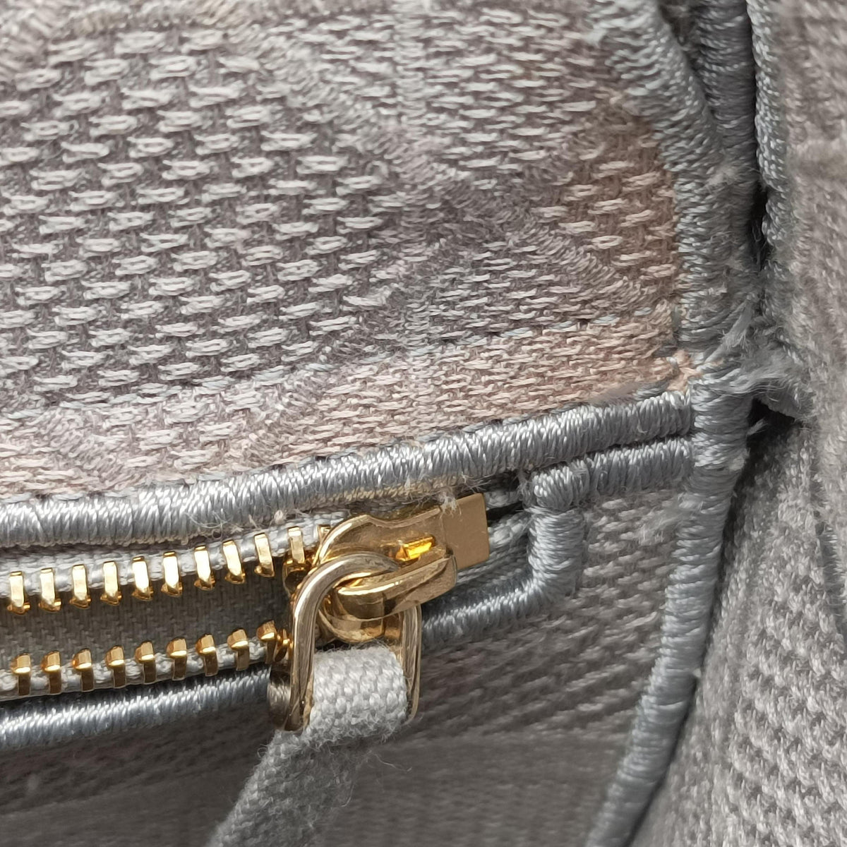 Pre-owned Christian Dior Lady Dior D-lite Grey Jacquard  shoulderbag | stylenewstar