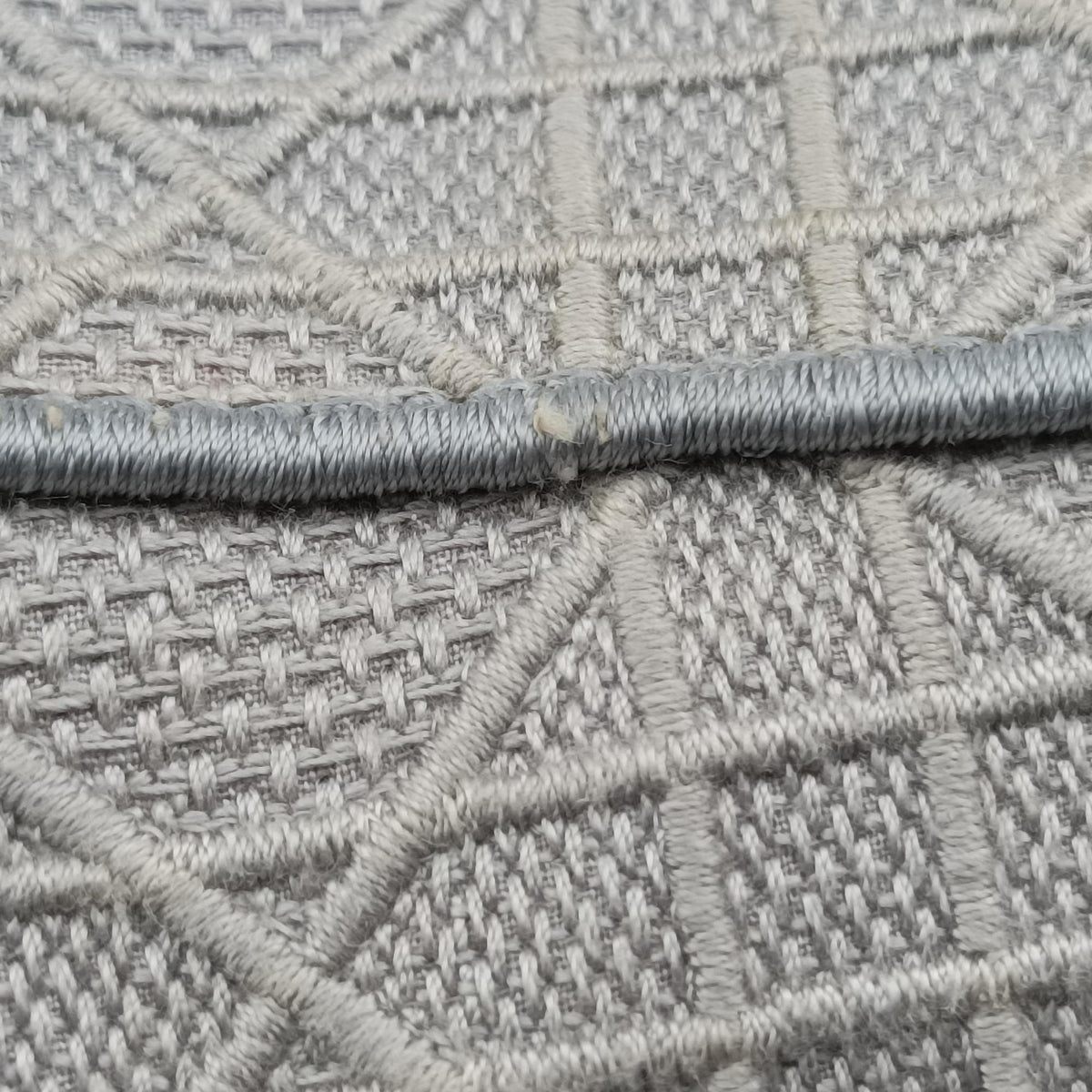Pre-owned Christian Dior Lady Dior D-lite Grey Jacquard  shoulderbag | stylenewstar