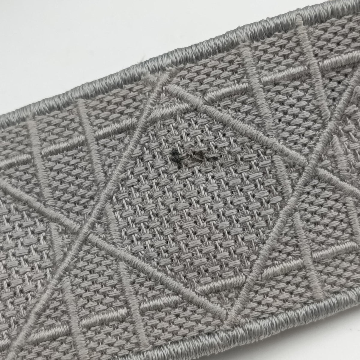 Pre-owned Christian Dior Lady Dior D-lite Grey Jacquard  shoulderbag | stylenewstar