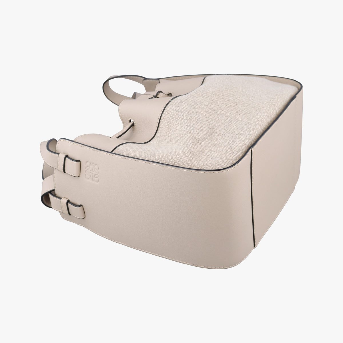 Pre-owned Loewe Hammock Beige Canvas × Leather  shoulderbag | stylenewstar