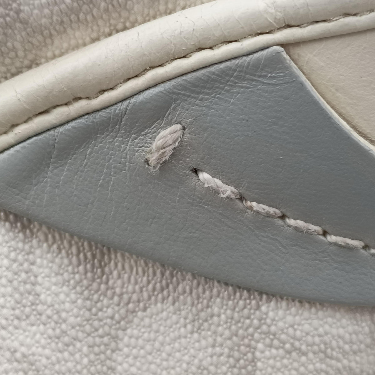 Pre-owned Christian Dior Romantique Trotter White×Grey PVC coated canvas  shoulderbag | stylenewstar