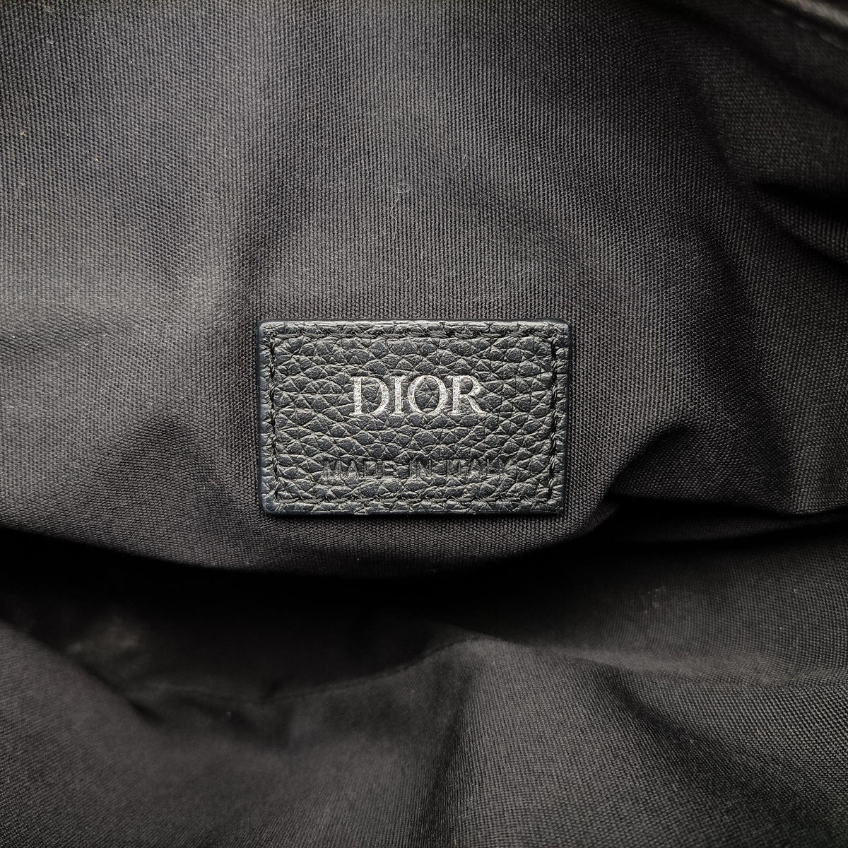 Pre-owned Christian Dior saddle Navy Jacquard×Leather  bum bag/waist bag | stylenewstar