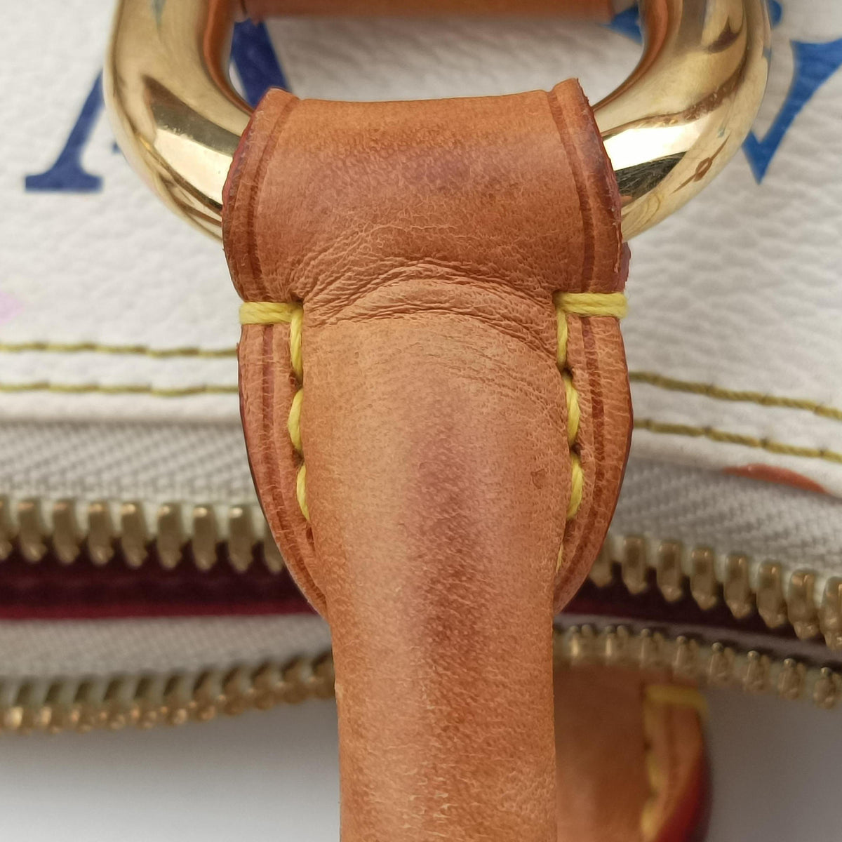 Pre-owned Louis Vuitton RITA white Monogram Multicolor M40125 shoulderbag | stylenewstar