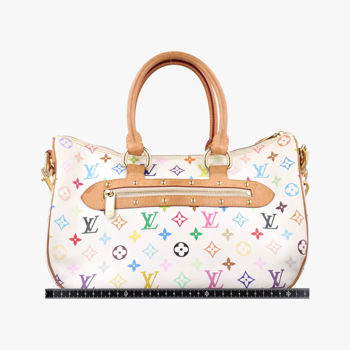 Pre-owned Louis Vuitton RITA white Monogram Multicolor M40125 shoulderbag | stylenewstar