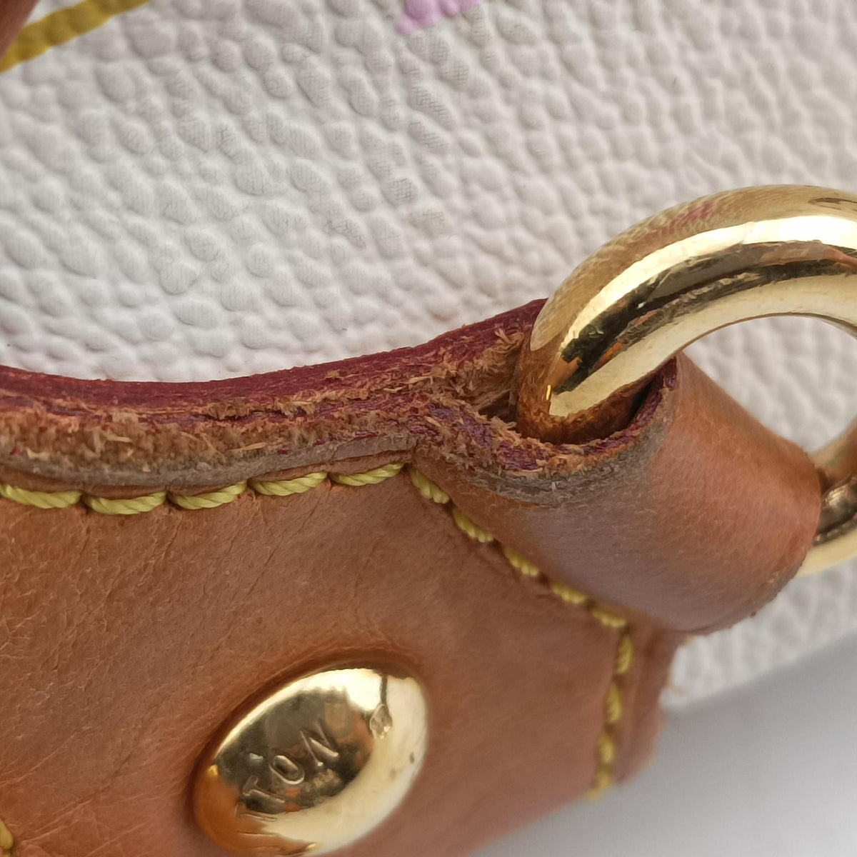 Pre-owned Louis Vuitton RITA white Monogram Multicolor M40125 shoulderbag | stylenewstar