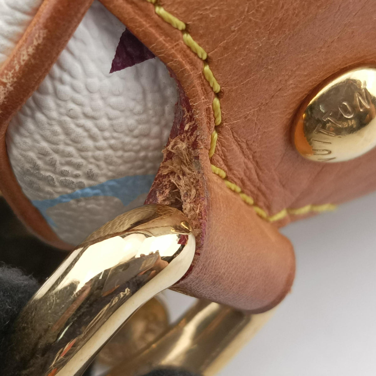 Pre-owned Louis Vuitton RITA white Monogram Multicolor M40125 shoulderbag | stylenewstar