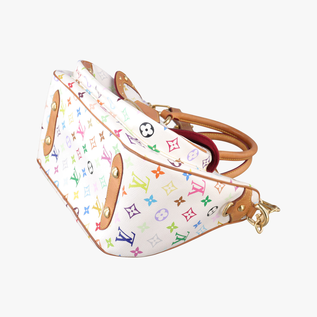 Pre-owned Louis Vuitton RITA white Monogram Multicolor M40125 shoulderbag | stylenewstar